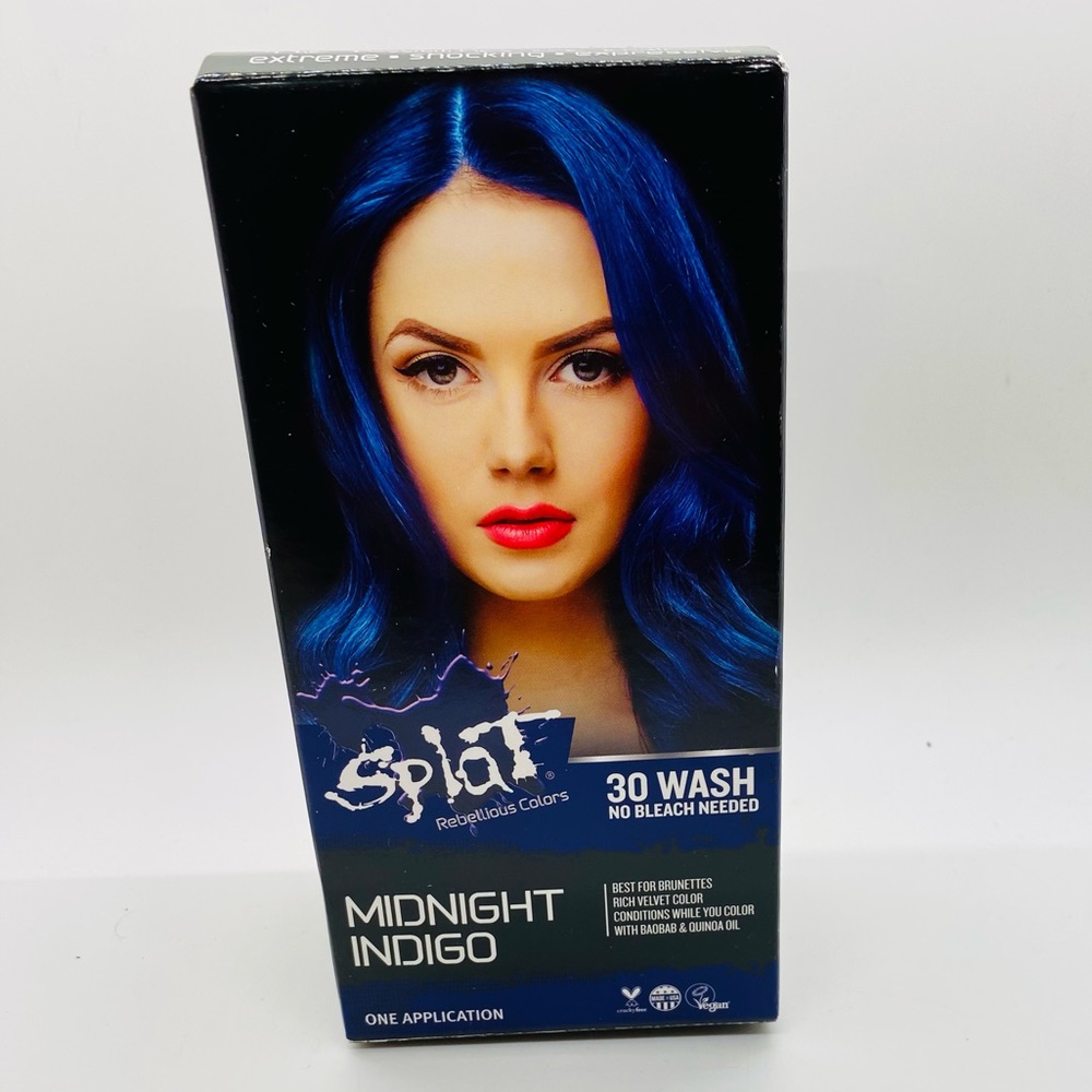 NWT Splat Hair Dye 30 Washes No Bleach. Midnight Indigo.